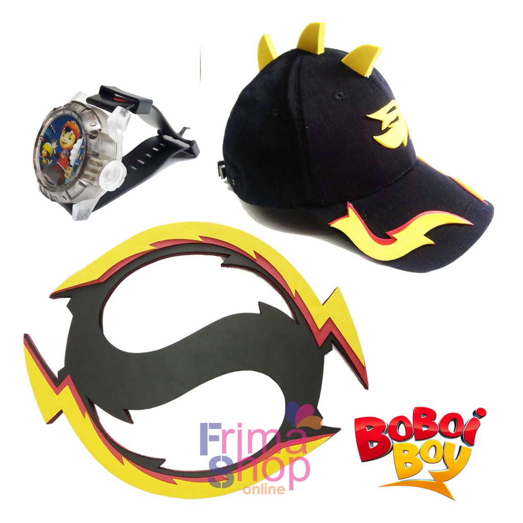 TOPI + JAM PROYEKTOR + PEDANG BOBOIBOY BLAZE