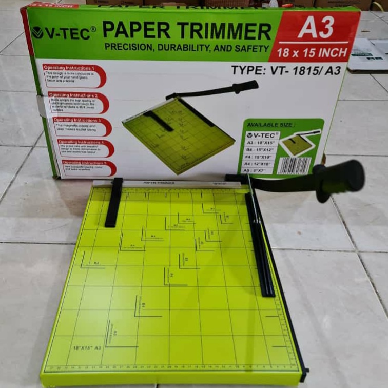 Alat Pemotong Kertas A3 - Paper Trimmer 8x15 Inch - Paper Cutter A3 - Kacip