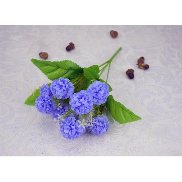 COD BUNGA DANDELION BUNGA TANGKAI PLASTIK BUNGA ARTIFISIAL BUNGA PAJANGAN BUNGA HIASAN BT9015-BIRU