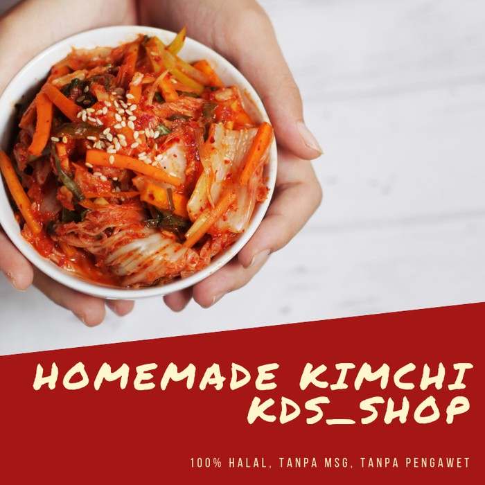 

KIMCHI HOMEMADE 100% HALAL NO MSG 500 GRAM