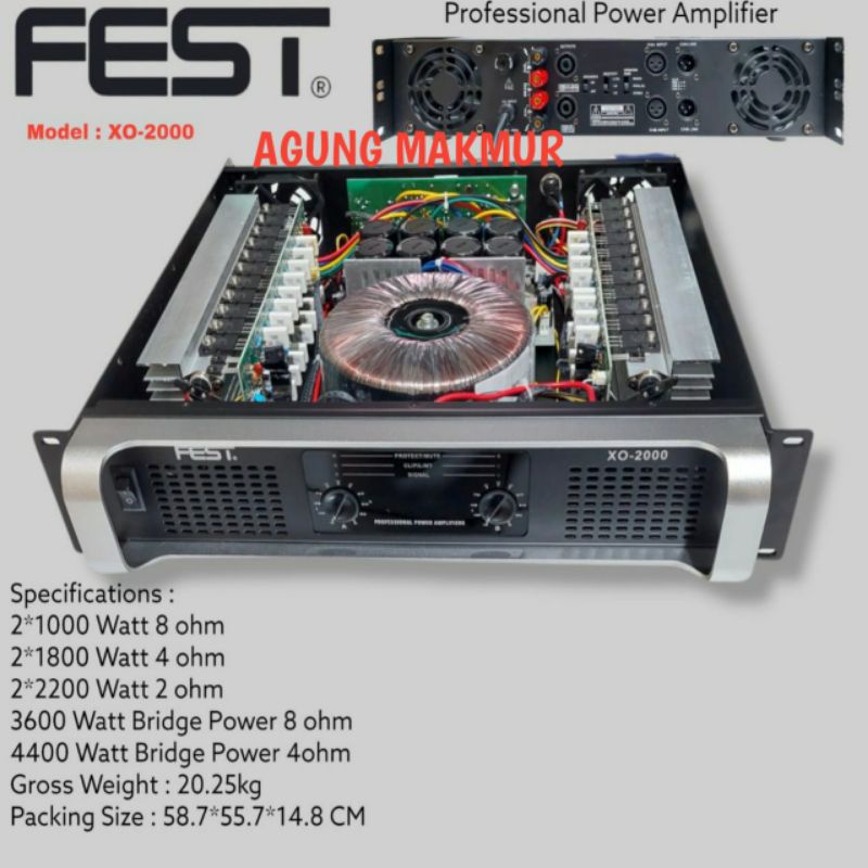 Power Amplifier FEST XO-2000 FEST XO 2000