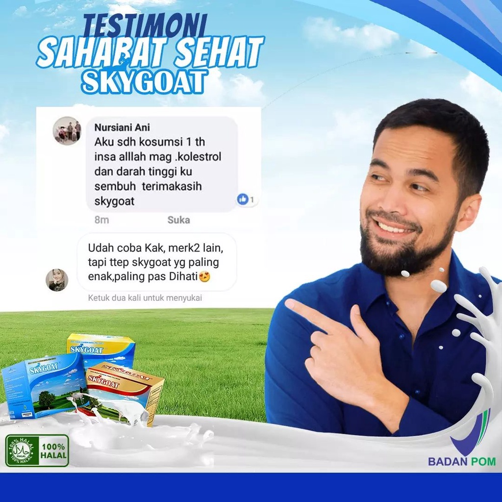 

DA Susu Kambing Etawa 200gr @ 10 Sachet Skygoat
