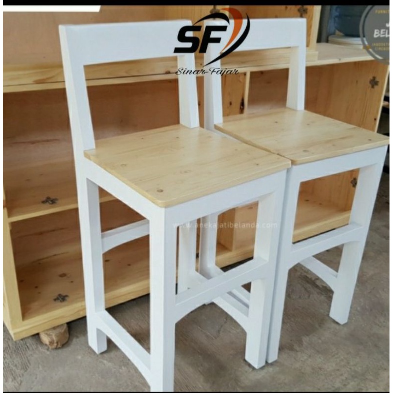 kursi makan kursi bar kursi kafe kayu jati belanda minimalis