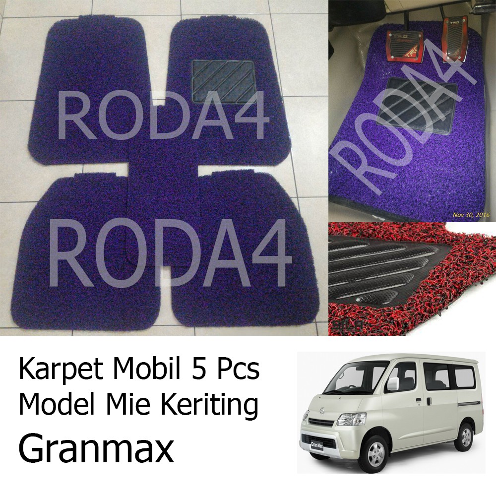 Karpet Mobil / Car Carpet / Floor Mats Universal Model Mie Keriting Granmax