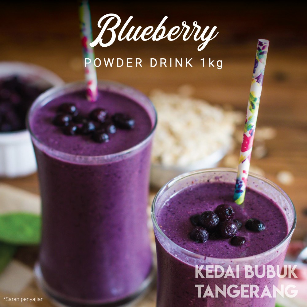 

Bubuk Minuman Rasa Blueberry Bubble drink Powder drink Ice Blended 1kg Javaland minuman instan bmb