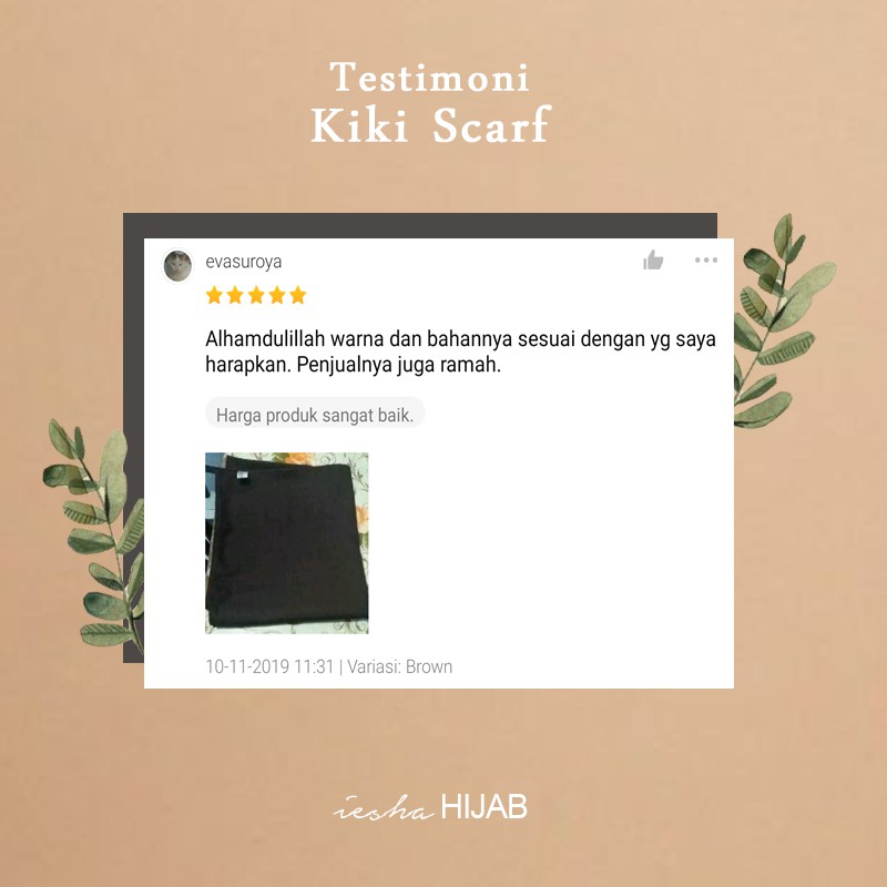 jilbab segiempat kiki scraft bahan katun warna pink salem mudah dibentuk,tudak kusut,nyaman,murah-5