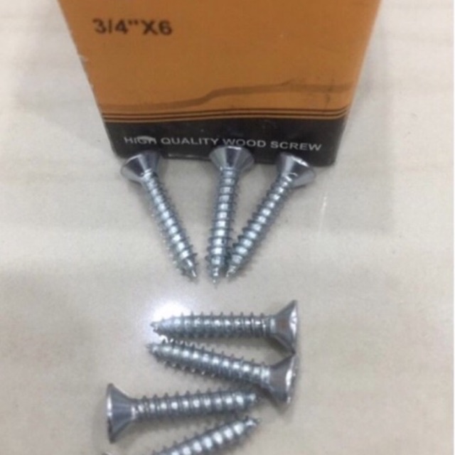 FIT-ELT skrup kayu 3/4 x 6 Sekrup kayu 3/4 x 6 Sekerup kayu 3/4"x6 baut cacing wood screw worm bolt 