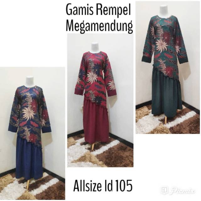 Gamis rempel mega mendung