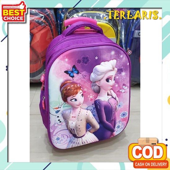 Troli / Trolley Anak Sd Perempuan Anak Laki Laki Timbulkota Wc737 Tas Dorong Sekolah Tk Troll Wm - T
