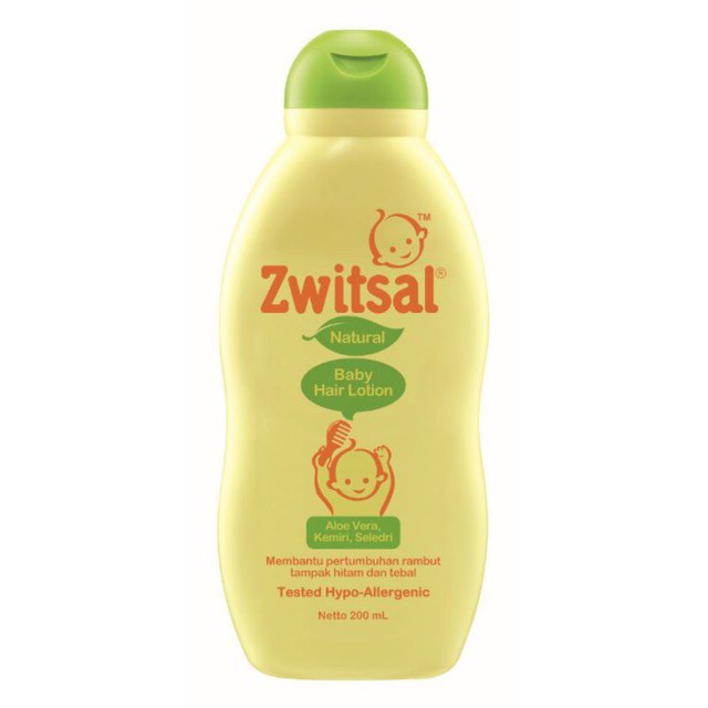 Zwitsal Baby Hair Lotion Natural Aloe Vera Kemiri Seledri 200 Ml