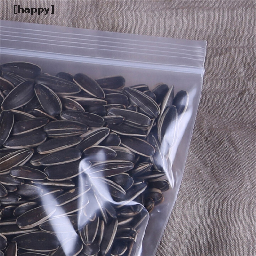 100 Pcs Kantong Plastik Tebal 0.12mm Dengan Segel Zip Lock