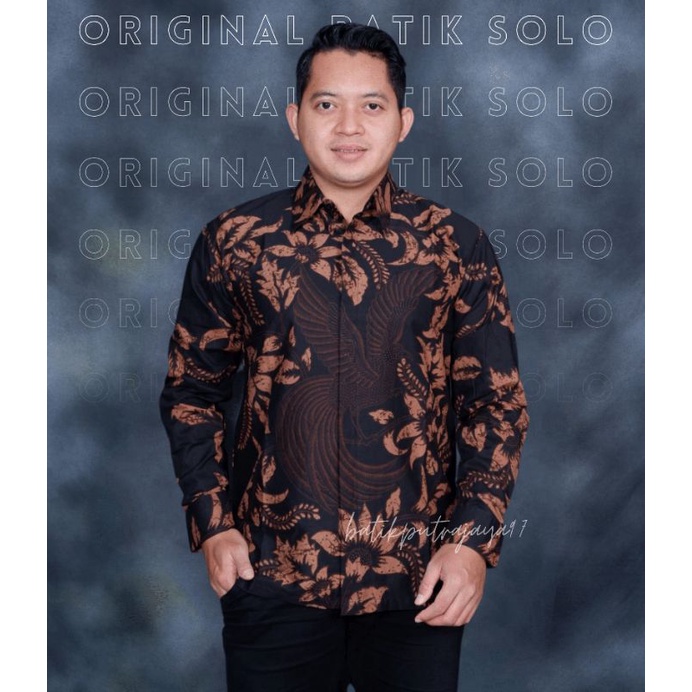 Kemeja Batik Pria Lengan Panjang Modern BAju Batik Pria Lengan Panjang SEKARMANUK 48