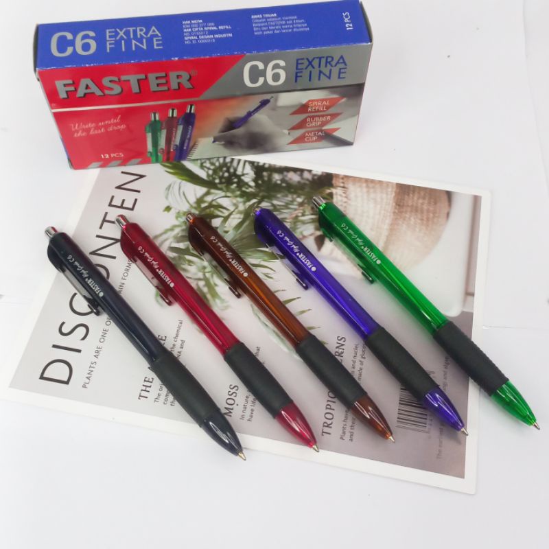 

Pulpen Faster C6 12 Pcs Ballpoint