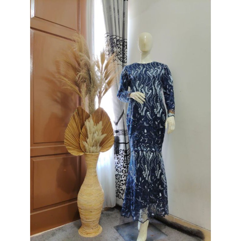 gamis duyung terbaru / gamis pesta duyung / gamis tile / gamis duyung brokat / gamis kondangan