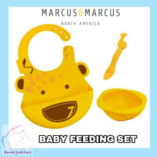 Marcus and Marcus  BABY FEEDING SET - MARCUS&amp;MARCUS SET TEMPAT MAKAN BAYI MPASI