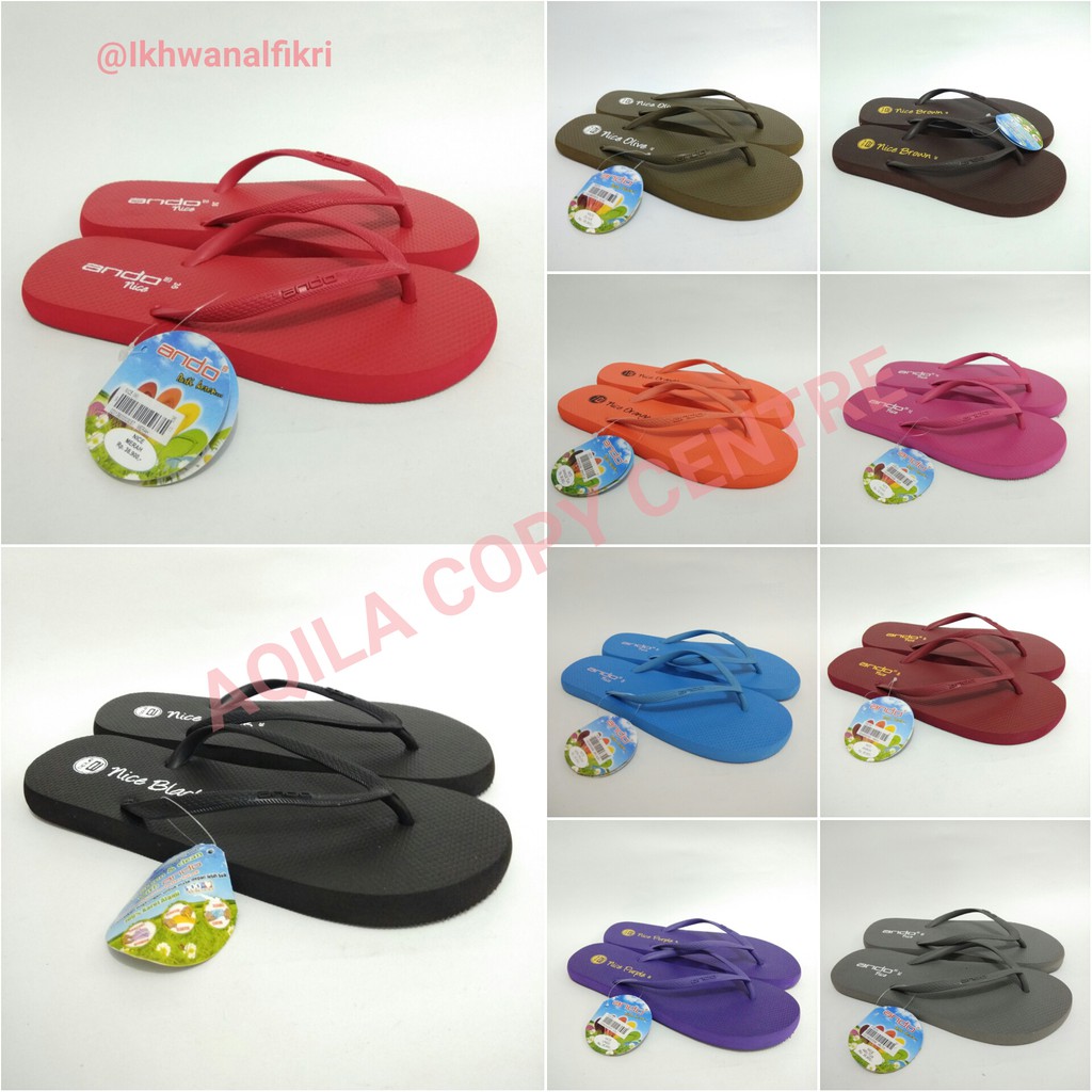  Sandal Jepit Wanita Ando  Nice Sendal Ando  Cewek Shopee 