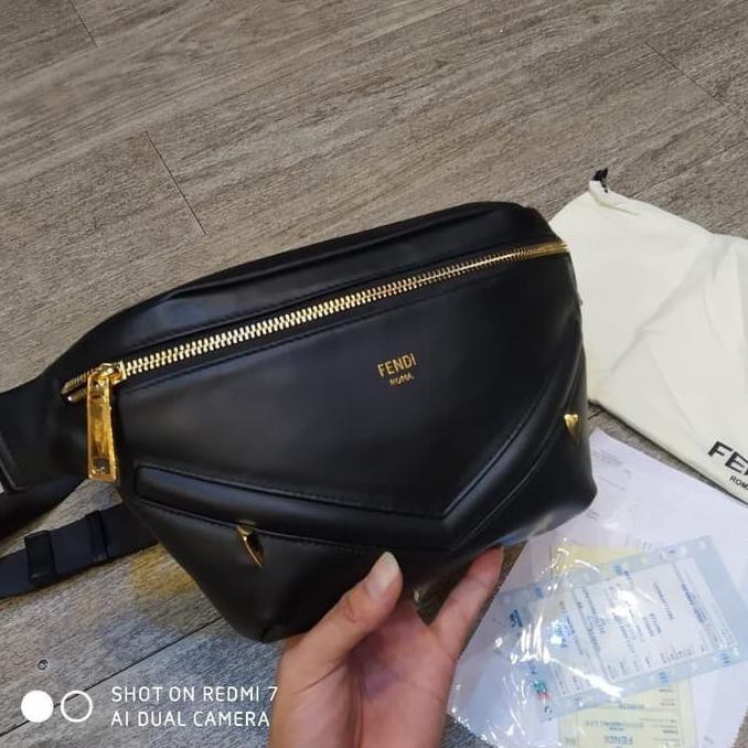 Kualitas Terbaik Waist Bag Fendi Kulit Premium Good Quality Mirror 1:1 / FN 00 DISKON