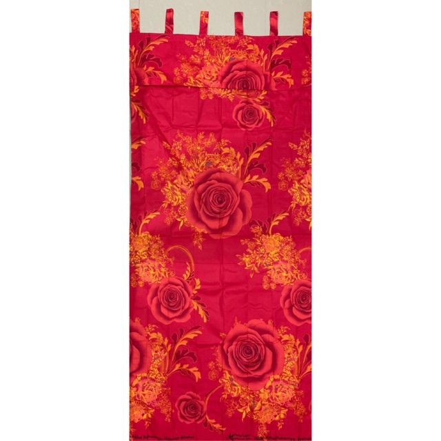 GORDEN TALI + RENDA MOTIF BUNGA MERAH