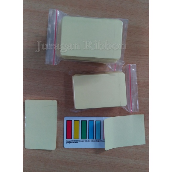 

Promo Stiker vinil Inkjet id card , ukuran sesuai dengan id card isi 100 pcs -anti gores