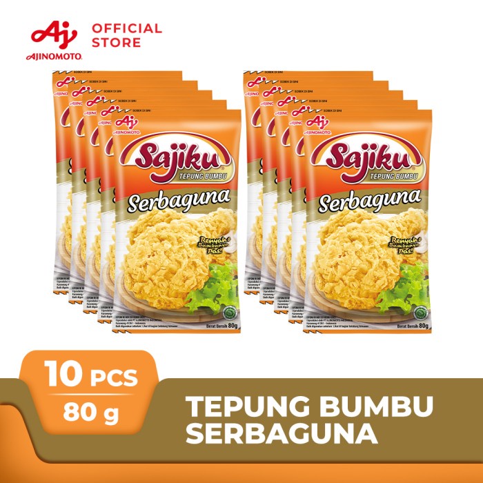 

pakai-siap-tepung-bumbu-tepung- sajiku® tepung bumbu serba guna 80g (10 pcs) -tepung-bumbu-tepung-