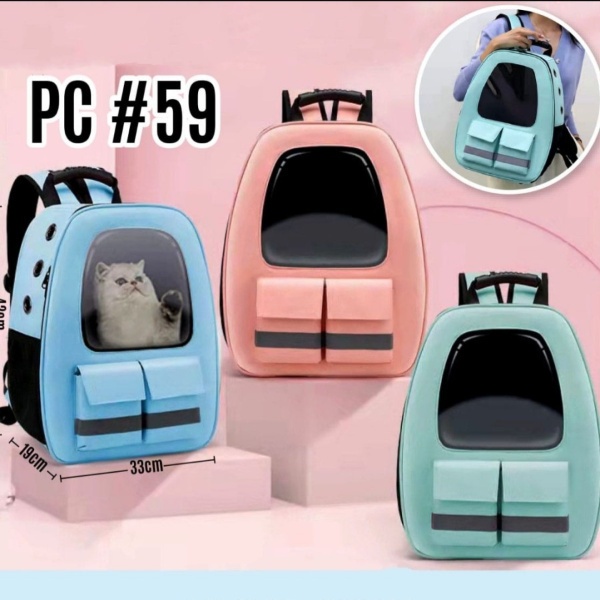 Tas PC #59 Ransel Astronot Pet Cargo Bag Gendong Kucing Anjing Kelinci