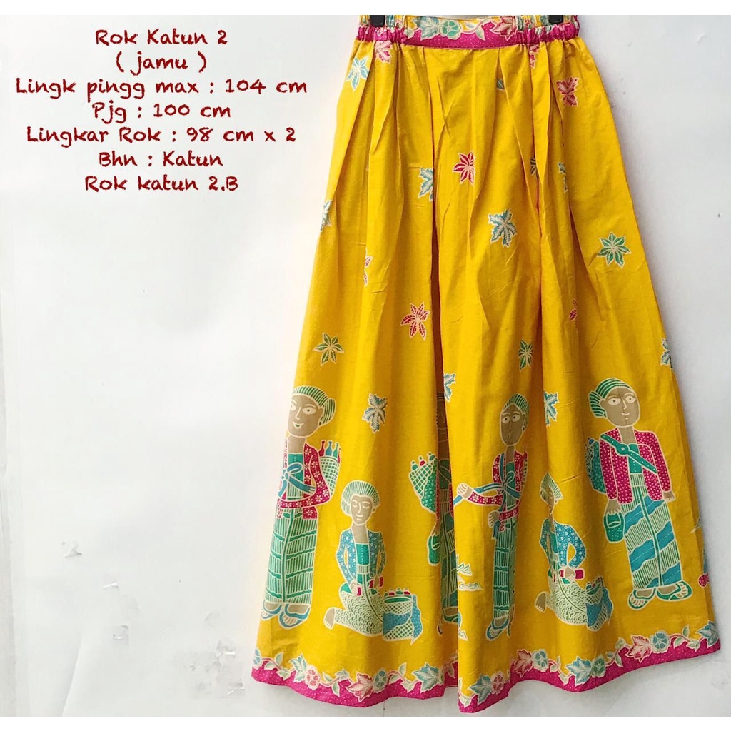 Rok katun batik solo karakter