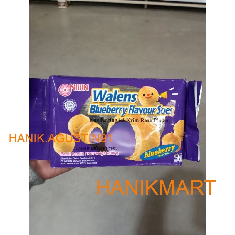 

NISSIN WALENS BLUEBERRY SOES 100 gram HM91