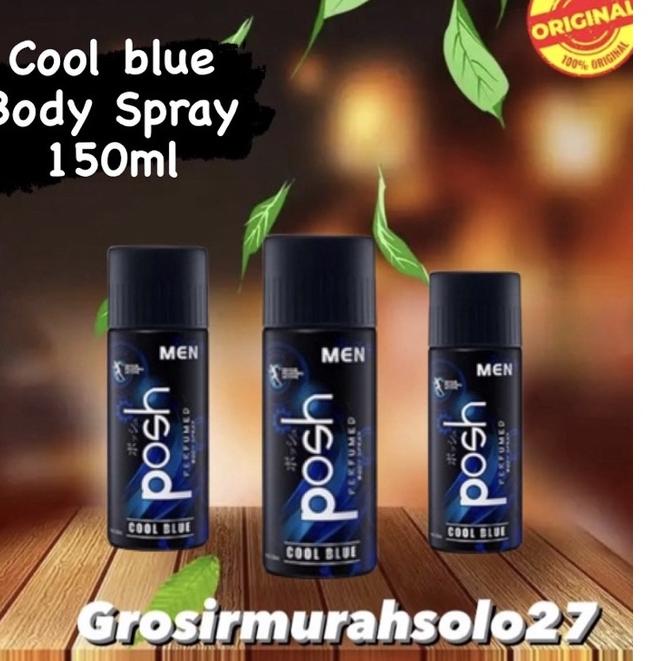 Diamond Promo Posh Men Body Spray Cool Blue Botol 150ml