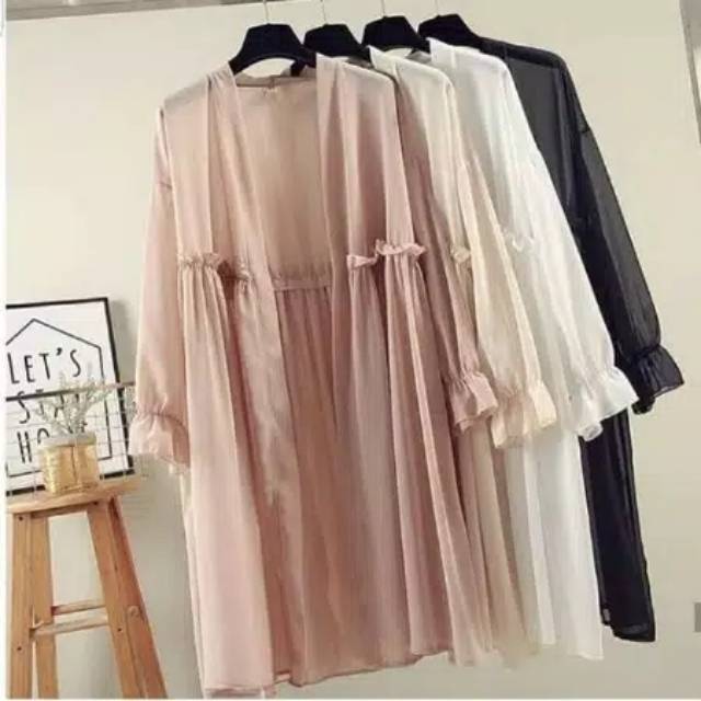 Delaya outer baju atasan wanita fashion remaja blouse kekinian