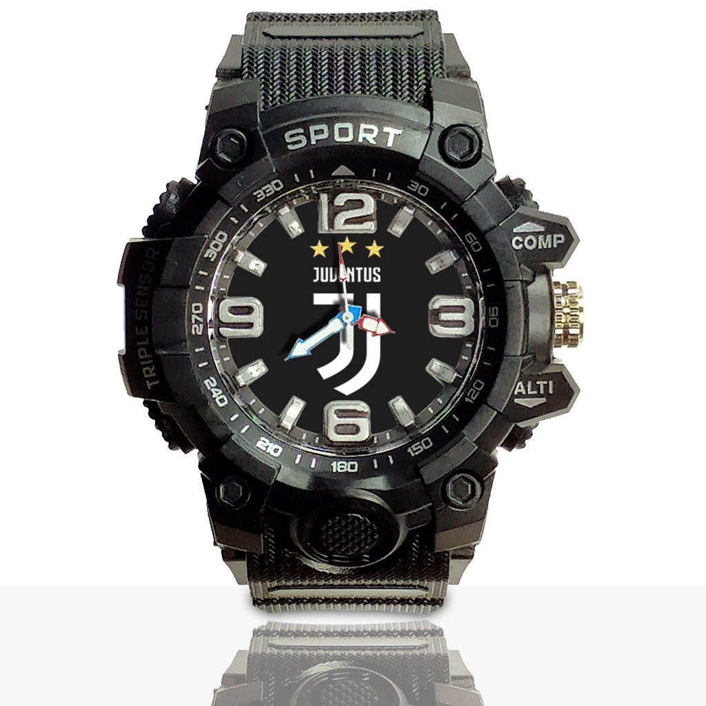 Jam Tangan Custom JUVENTUS Ruber- Water Resistant