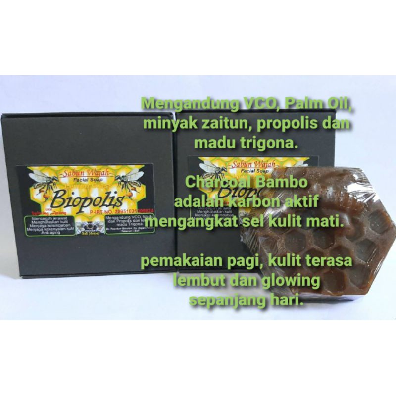 Sabun Wajah Biopolis dg Charcoal Bamboo