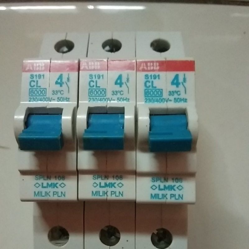 mcb abb 4 ampere modifikasi tipe S191