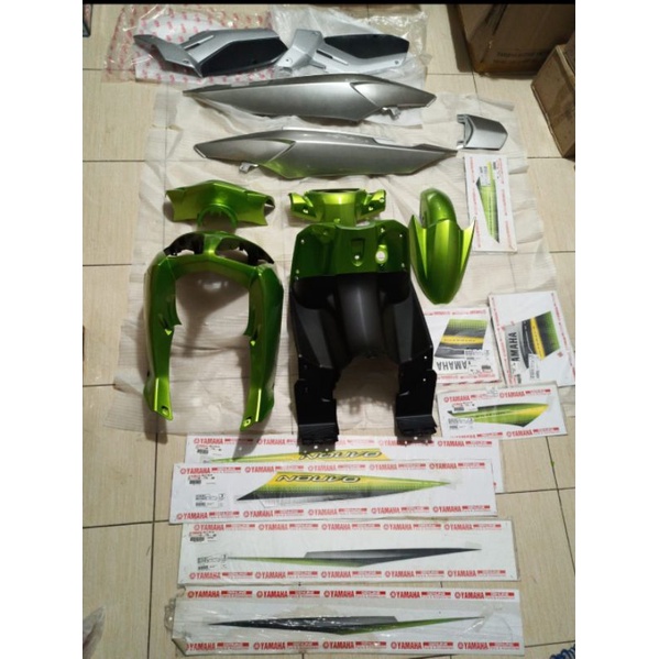 cover bodi Nouvo Z hijau Vietnam body Nouvo Z hijau Vietnam striping Nouvo vietnam