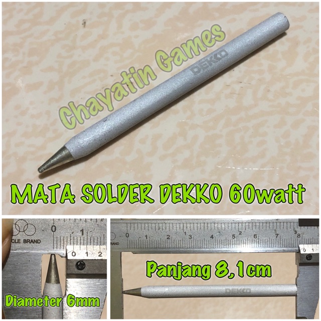 MATA SOLDER ORI DEKKO 60 WATT TYPE DS-60N (TUMPUL/STANDAR)