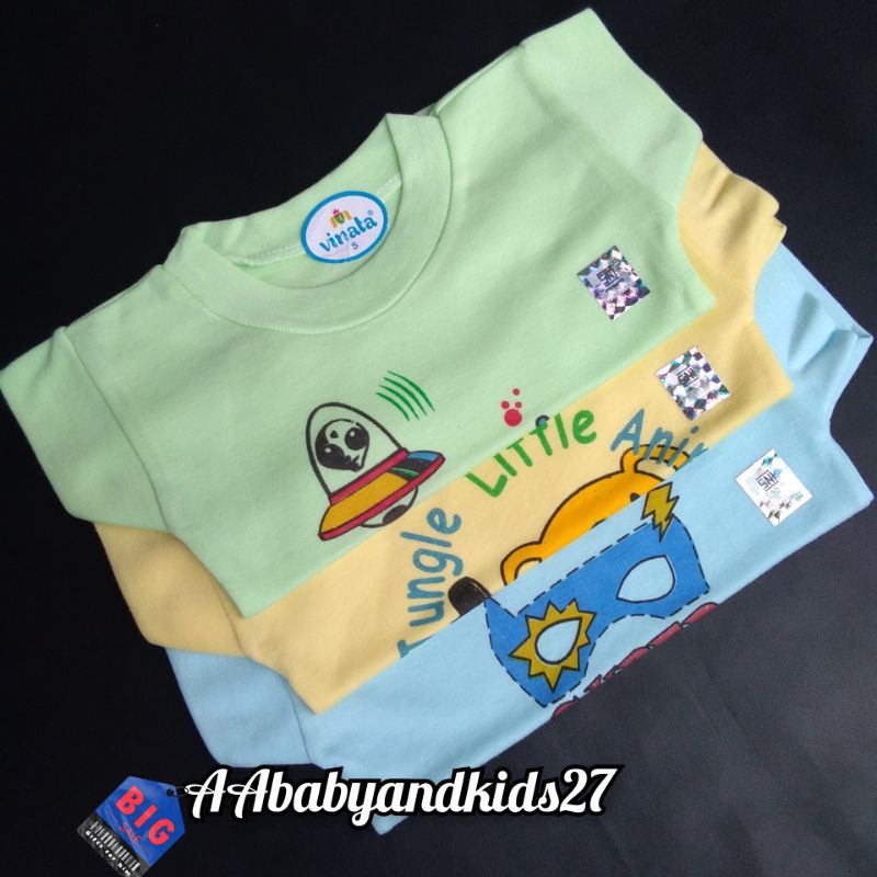 1Pc Kaos Oblong Bayi Vinata Sablon SNI-Oblong Vinata Bayi Sablon SNI