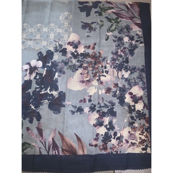 SEGIEMPAT VOALDENAY KW PREMIUM / HIJAB JILBAB SQUARE VOAL MOTIF LASER CUT-Motif 15