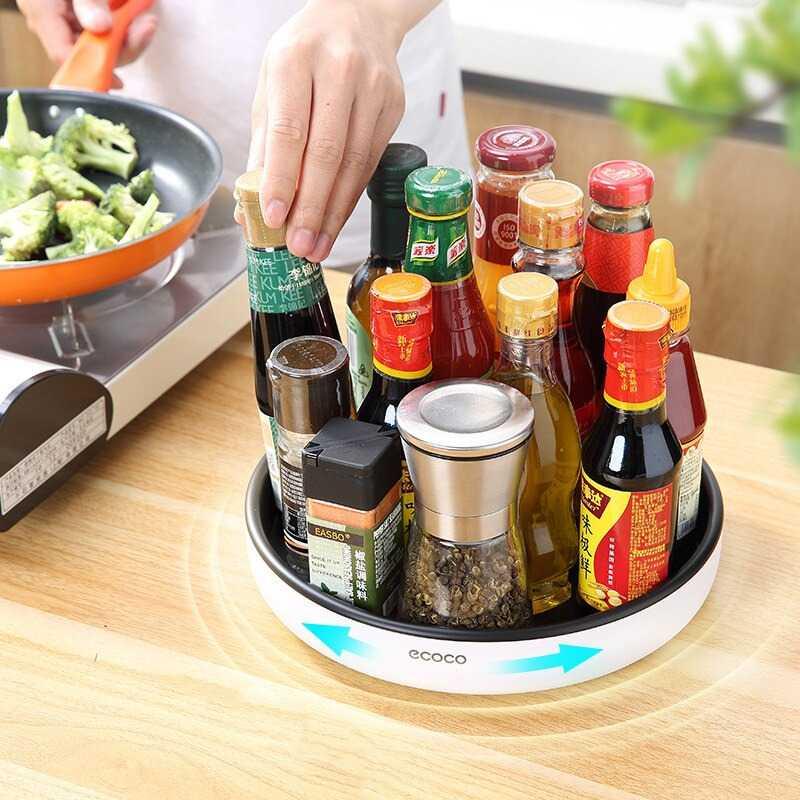 Ecoco Rak Botol Tempat Bumbu Dapur Model Putar - E2021/E2022