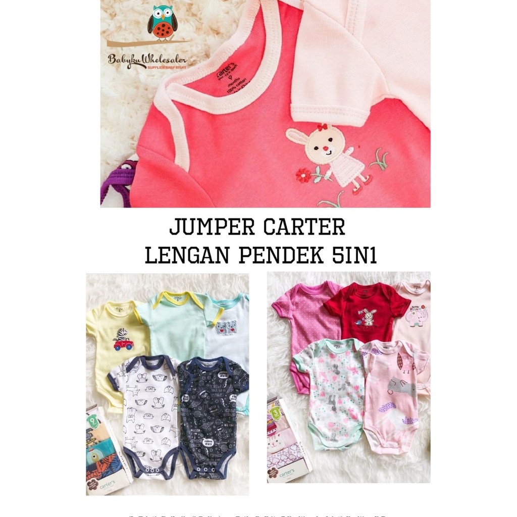 JUMPER pendek 5in1 GROSIR  / romper carter