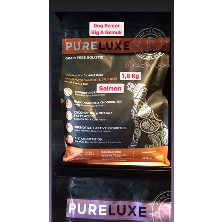 Dog food Makanan Anjing Kering dog food,Senior, Gemuk 1.8kg Termurah