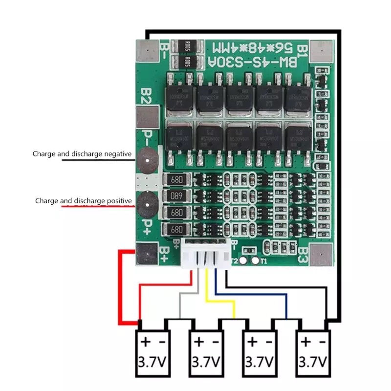 BMS 4S 30A 14.8 V Li-ion Lithium 18650 Baterai BMS Paket PCB Perlindungan Papan Modul Keseimbangan