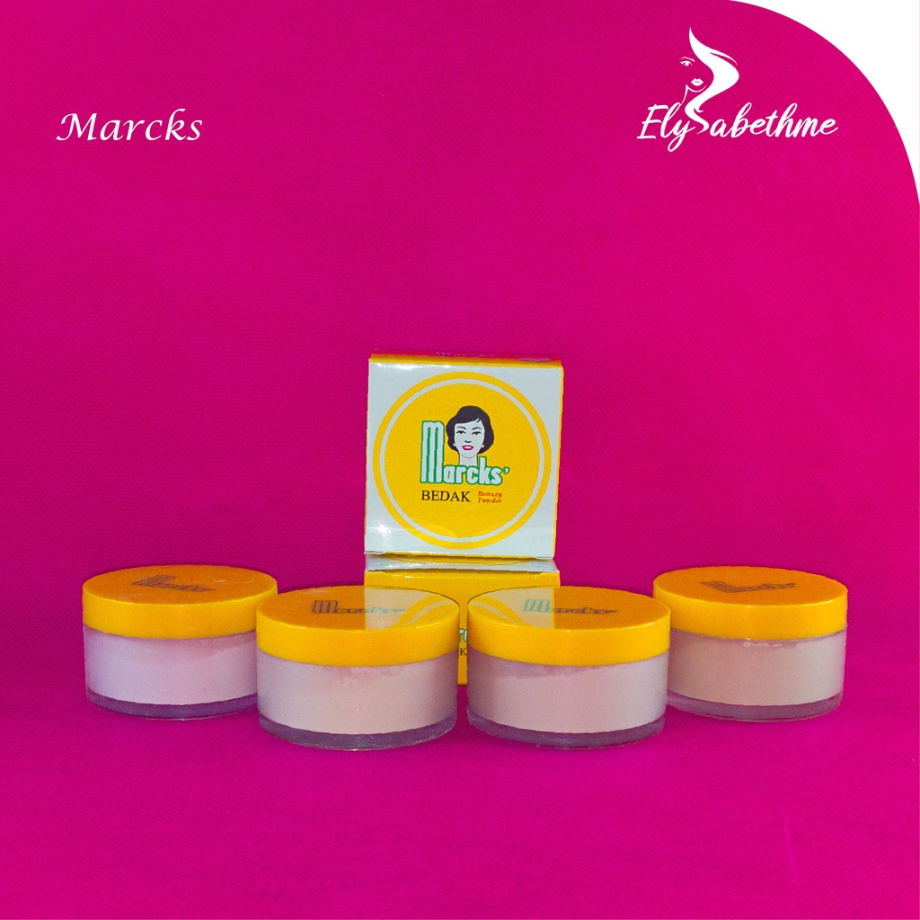 ✿ELYSABETHME✿ Marcks bedak tabur ACTIVE bahan kaca loose powder by kimia farman hasil natural untuk harian