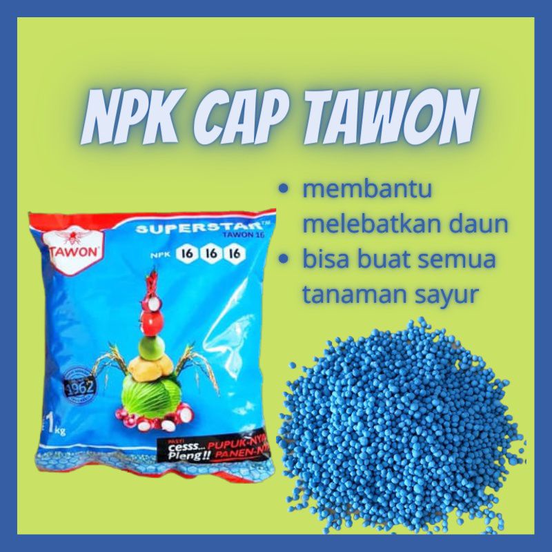 Pupuk NPK Mutiara 161616 Cap Tawon Superstar/Pupuk NPK Cap Tawon ORI Kemasan Pabrik