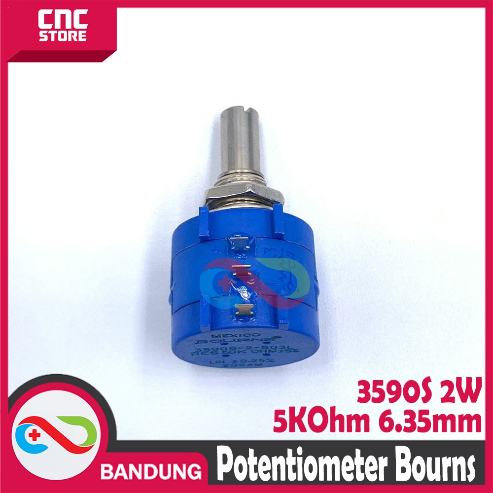 POTENTIOMETER BOURNS MULTI TURN 3590S 5K 2W POTENSIO POTENTIO