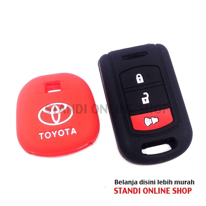 Kondom Kunci Sarung Remote Silikon Remote Cover Toyota New Rush Hitam