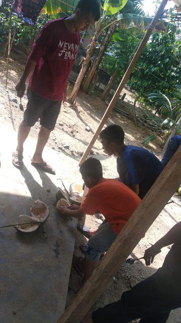 Kemeja Batik Lengan Pendek 021 Risna Batik Hrb026 Hem Batik Murah Seno Sogan Bakung Padi Manggar