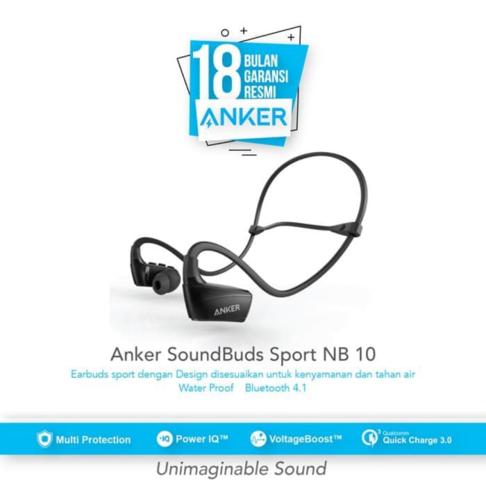 Headset Bluetooth Sport Anker NB10