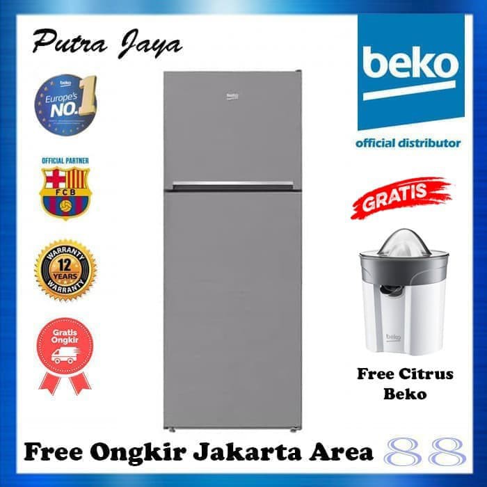 Beko Kulkas 2 Pintu 270 Lt RDNT271I50S Abu-Abu [ Free Ongkir Jakarta ]