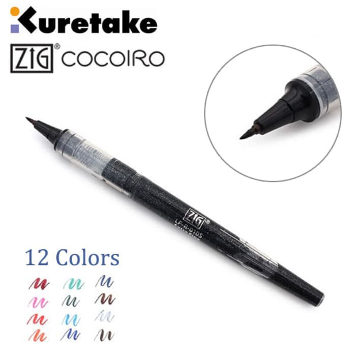 

Ready Stok Kuretake Zig Letter Pen COCOIRO LP Refill Murah