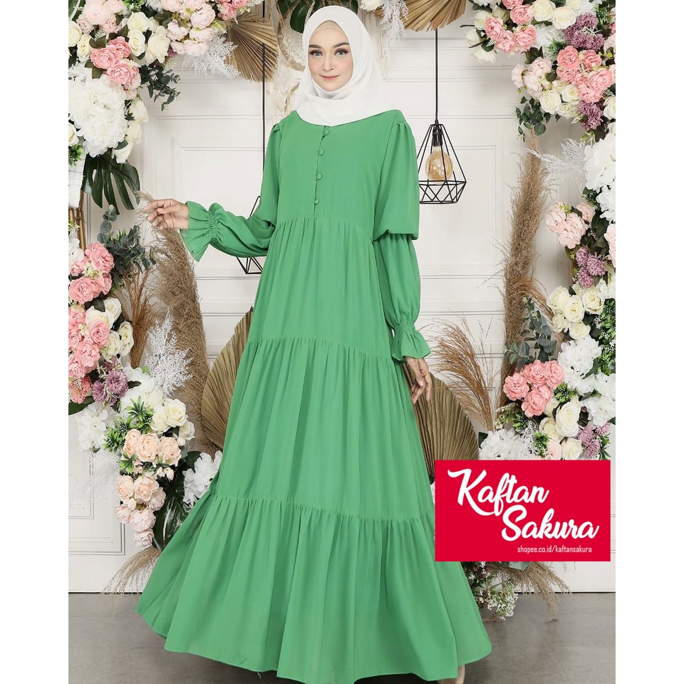 Gamis Wanita Busui Muslimah terbaru untuk Pesta Kondangan LEbaran 2022 Syar'i bahan cerutty babydoll premium mewah