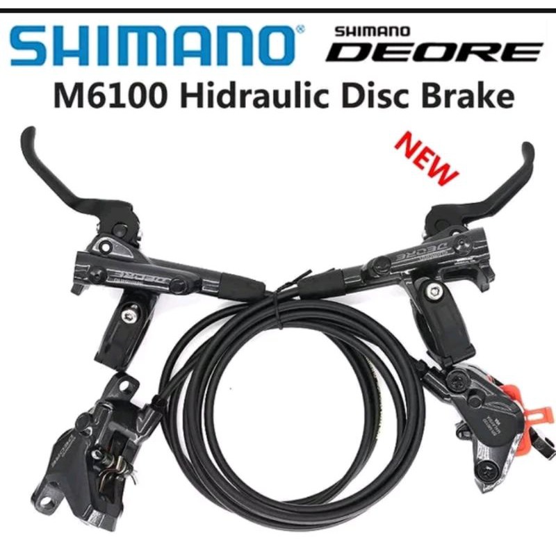 REM HIDROLIK - BRAKE SET SHIMANO DEORE M6100 HYDROLIC - BUKAN BRAKESET SLX XT